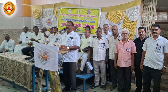 காஞ்சிபுரத்தில் அரசு போக்குவரத்து ஓய்வூதியர் நல மீட்பு சங்கம் சார்பில் முப்பெரும் விழா