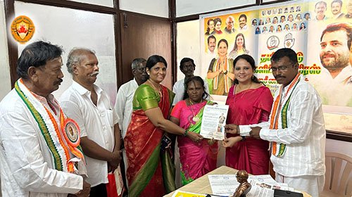 மதுரை மாநகர மகிளா காங்கிரஸ் மாவட்ட தலைவியாக  M.கமலா நியமனம்