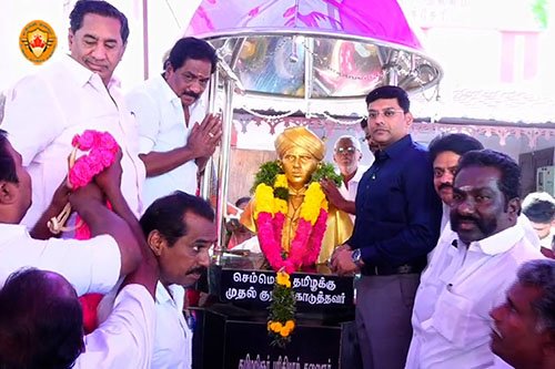 கருணாநிதி சிலைக்கு மரியாதை – மதுரையில் அமைச்சர் பங்கேற்பு