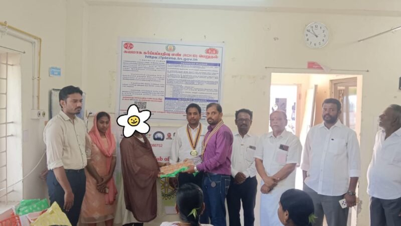 தாய்ப்பால் வாரம்: உச்சிப்புளி ரோட்டரி சங்கம் சார்பில் நலத்திட்ட உதவிகள்