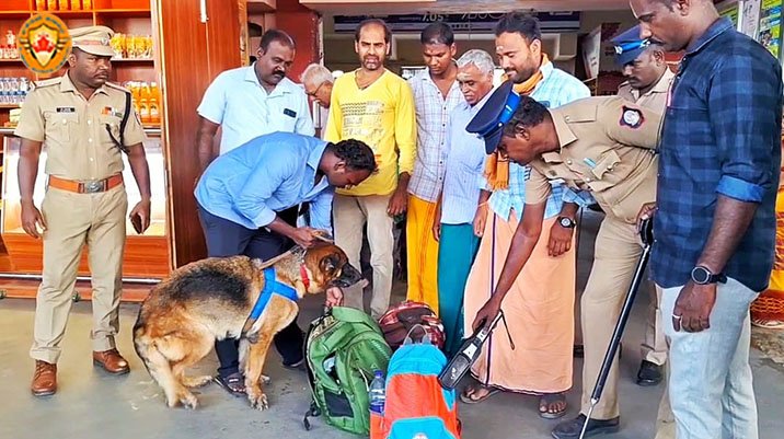 சுதந்திர தினத்தை முன்னிட்டு தூத்துக்குடி ரயில் நிலையங்களில் வெடிகுண்டு சோதனை