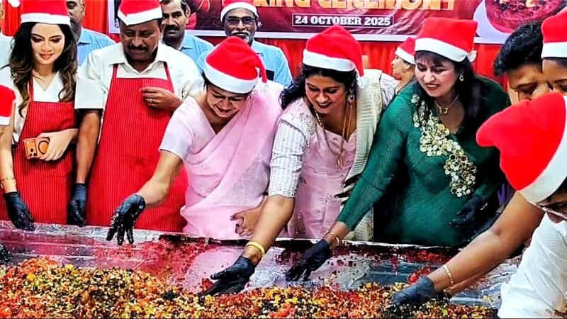 தூத்துக்குடியில் கிறிஸ்மஸ் கேக் தயாரிக்கும் விழா