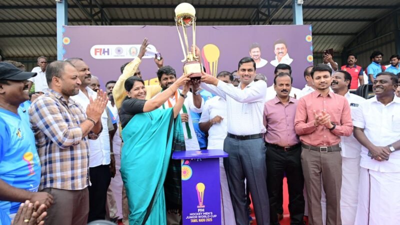 கோவில்பட்டியில் ஆடவர் இளையோர் ஹாக்கி உலகக் கோப்பை அறிமுகம்