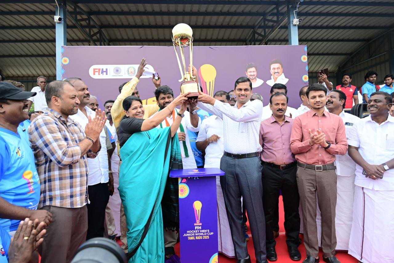 கோவில்பட்டியில் ஆடவர் இளையோர் ஹாக்கி உலகக் கோப்பை அறிமுகம்