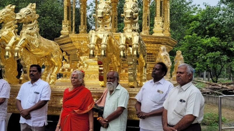 17 ஆண்டுகளுக்குப் பின் கும்பாபிஷேகம்; காஞ்சி ஏகாம்பரநாதர் ஆலயத்தில் தங்கத் தேர் தயார்