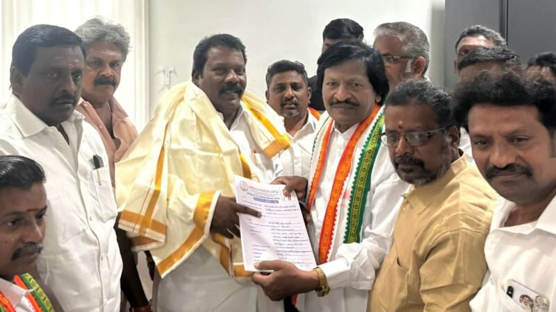 காஞ்சிபுரம் சட்டமன்ற தொகுதி காங்கிரஸ் வேட்பாளராக விருப்ப மனு
