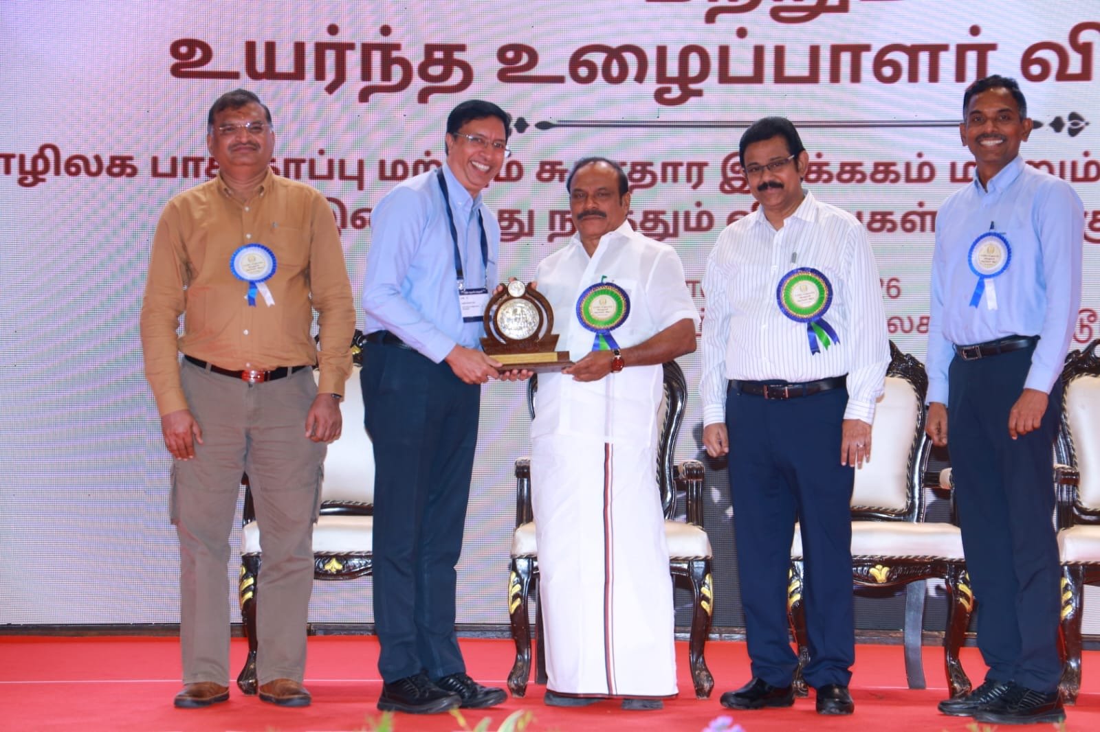 ஹூண்டாய் மோட்டார் இந்தியா நிறுவனத்திற்கு தமிழ்நாடு மாநில அளவிலான பாதுகாப்பு விருது