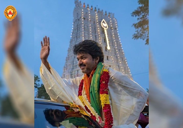 திருச்செந்தூரில் தவெக தலைவர் விஜய் சுவாமி தரிசனம்!