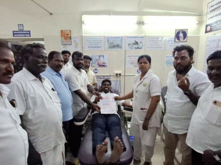 காஞ்சிபுரம் மாவட்ட வி.சி.க. செயலாளர் வழக்கறிஞர் அருள்நாதன் பிறந்தநாளை ஒட்டி சிறப்பு ரத்ததான முகாம்