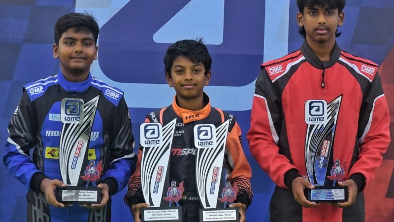IAME SERIES INDIA 2026 – ROUND 1 – IAME சீரிஸ் இந்தியா 2026: ஜூனியர் பிரிவில் ஆதித்யா பிரதாப், ரெஹான் கான் ரஷீத் அசத்தல் வெற்றி