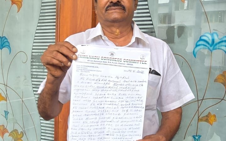 7 மாதங்களாக நிழற்குடை அமைக்காததை கண்டித்து மே 18-ல் அறப்போராட்டம் – காங்கிரஸ் மாநில செயலாளர் அறிவிப்பு
