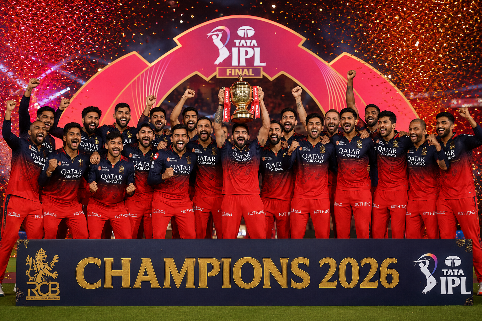 IPL 2026 இறுதிப்போட்டி: குஜராத்தை வீழ்த்தி சாம்பியன் பட்டம் வென்றது பெங்களூரு அணி!