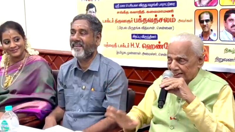 நமக்கு குருவாக இருந்து இன்றும் வழிகாட்டுகிறார் காஞ்சி மகா பெரியவர் : பத்மஸ்ரீ டாக்டர் ஹெச்.வி. ஹண்டே புகழாரம்