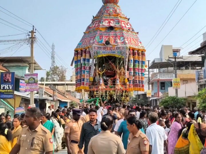 சுவாமிமலையில் திருத்தேரோட்டம் – “அரோகரா” கோஷம் முழங்க பக்தர்கள் வடம் பிடித்து இழுத்த தேர்விழா