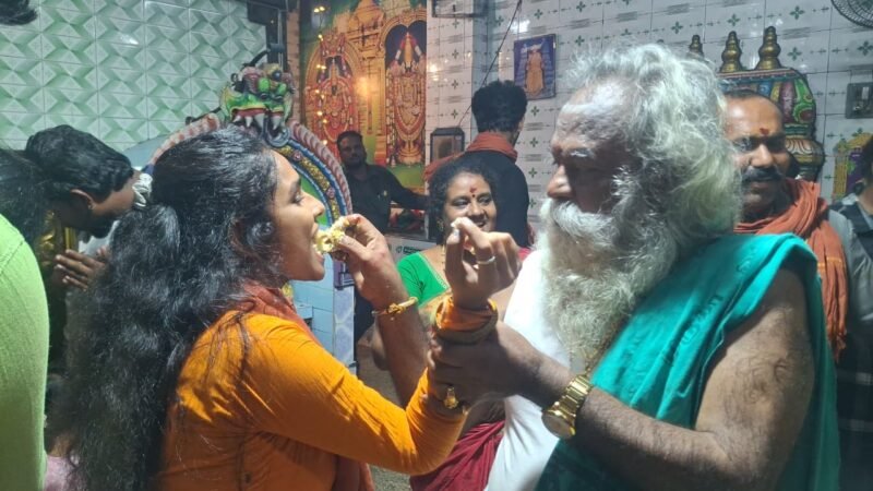 காஞ்சிபுரம் படவேட்டம்மன் ஆலய தர்மகர்த்தா கலை நண்மணி MG வடிவேல் பிறந்தநாள்