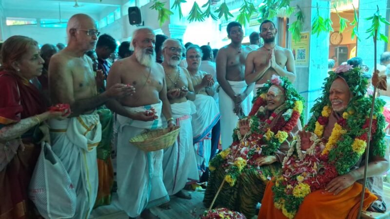 காஞ்சிபுரம் சங்கர மடத்தில் 69வது பீடாதிபதி ஸ்ரீ ஜெயேந்திர சரஸ்வதி சுவாமிகளின் ஜெயந்தி விழா