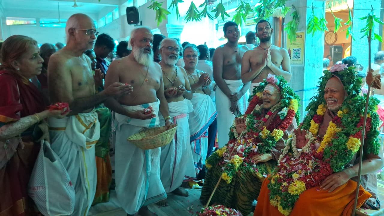 காஞ்சிபுரம் சங்கர மடத்தில் 69வது பீடாதிபதி ஸ்ரீ ஜெயேந்திர சரஸ்வதி சுவாமிகளின் ஜெயந்தி விழா